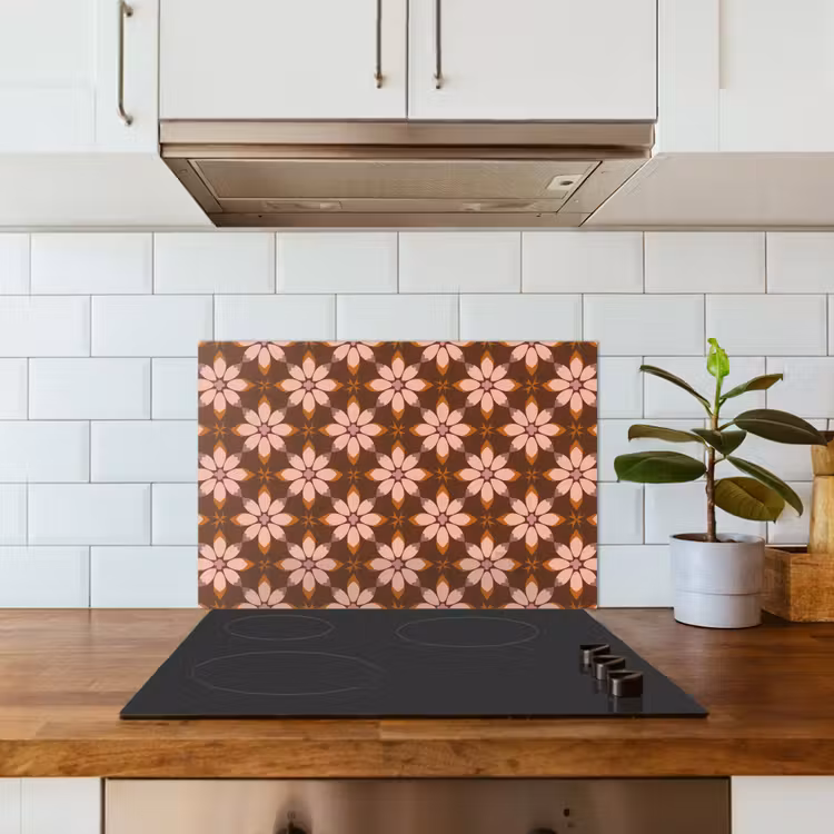 Spatscherm keuken - Klassiek - Retro - Bruin — 6