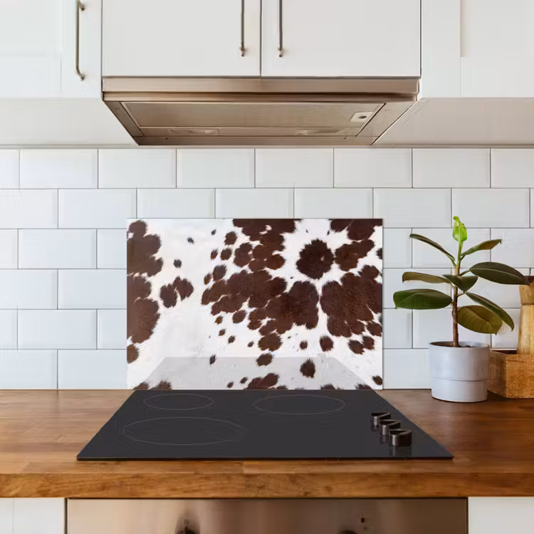 Spatscherm keuken - Koeienhuid - Klassiek - Bruin — 6