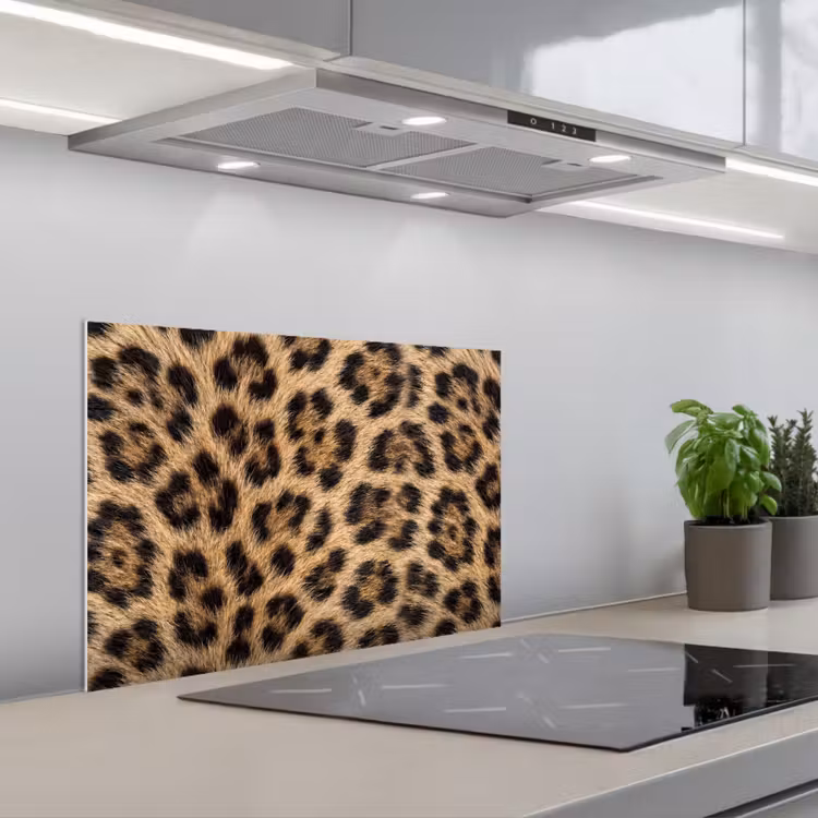 Spatscherm keuken - Luipaard - Vacht - Klassiek - Bruin — 5