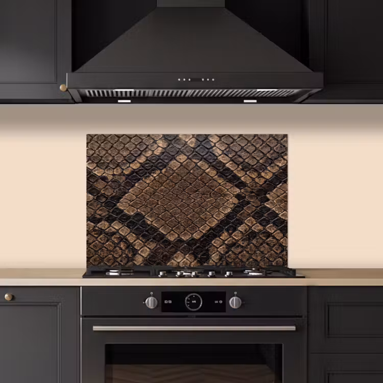 Spatscherm keuken - Python - Schubben - Brons — 2