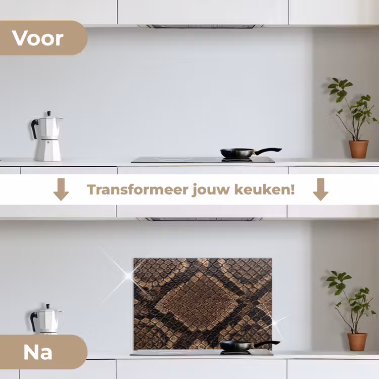 Spatscherm keuken - Python - Schubben - Brons — 3