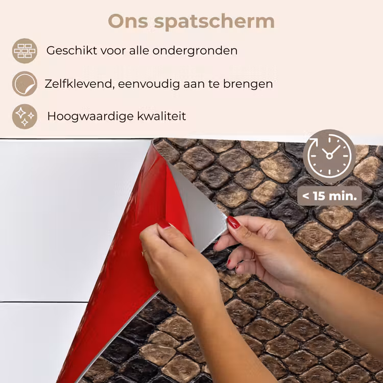 Spatscherm keuken - Python - Schubben - Brons — 4