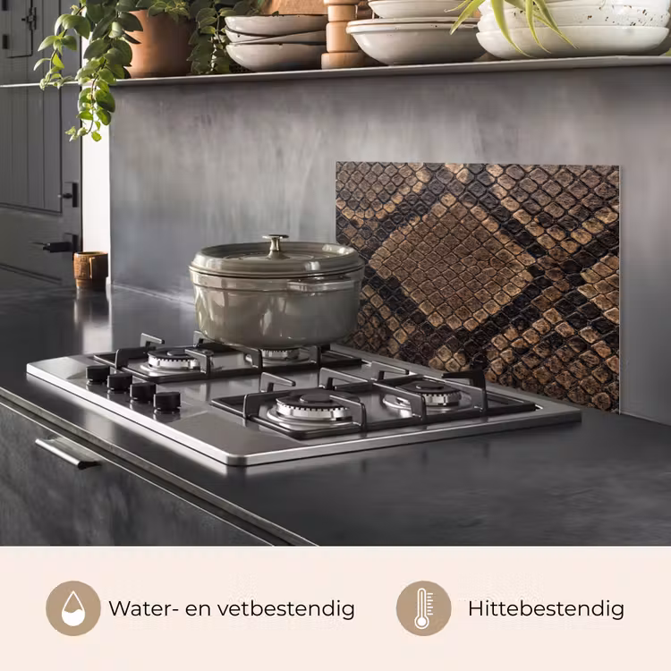Spatscherm keuken - Python - Schubben - Brons — 7