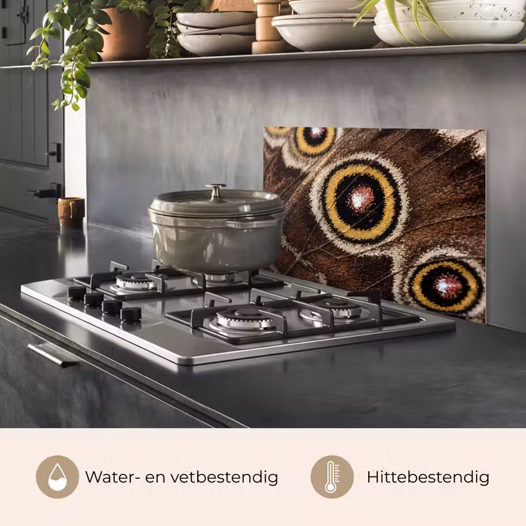 Spatscherm keuken - Vlinder - Vleugel - Abstract — 7