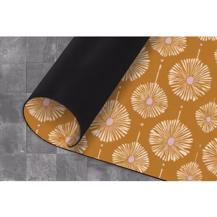 Keukenloper - Bloemen - Modern - Oker — 4