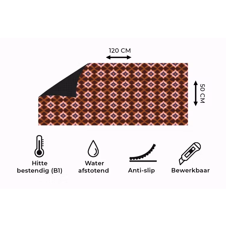 Keukenloper - Geometrisch - Sierlijk - Bruin — 5