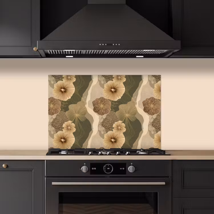 Spatscherm keuken - Abstract - Modern - Groen — 2