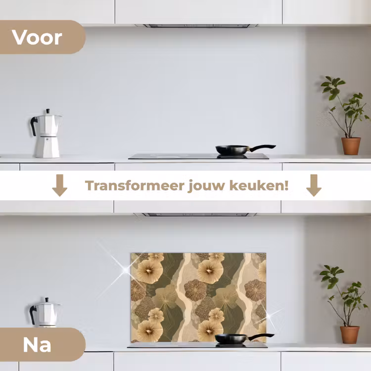 Spatscherm keuken - Abstract - Modern - Groen — 3