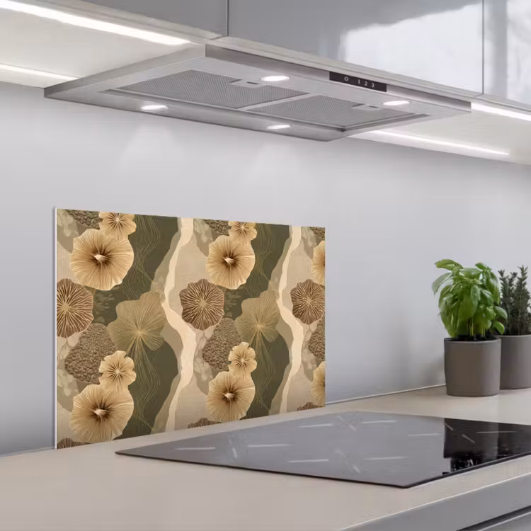 Spatscherm keuken - Abstract - Modern - Groen — 5