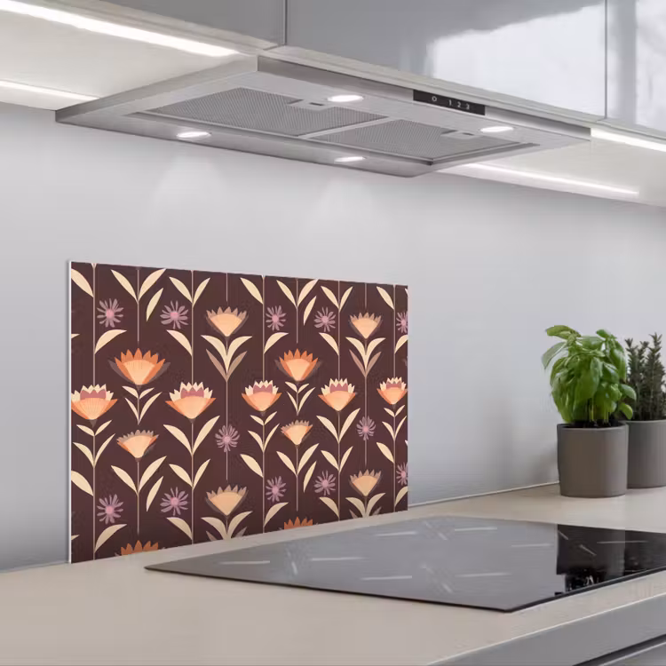 Spatscherm keuken - Elegant - Retro - Bruin — 5