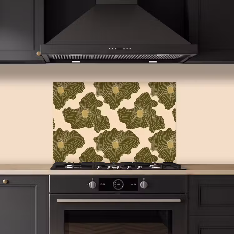 Spatscherm keuken - Modern - Abstract - Groen — 2