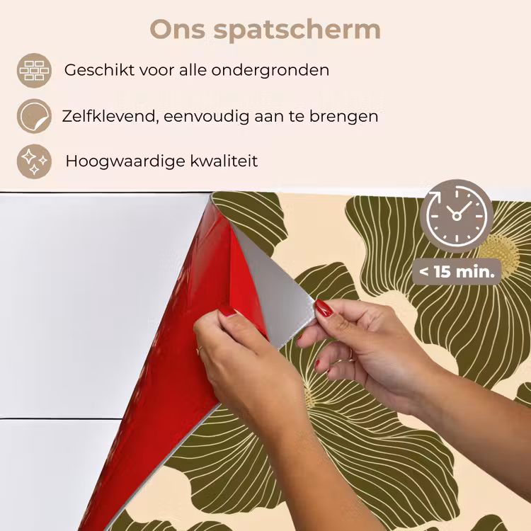 Spatscherm keuken - Modern - Abstract - Groen — 4