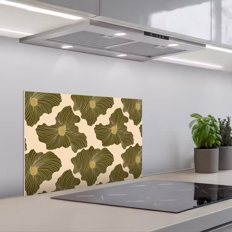 Spatscherm keuken - Modern - Abstract - Groen — 5