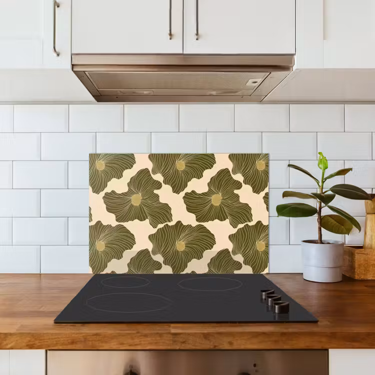 Spatscherm keuken - Modern - Abstract - Groen — 6