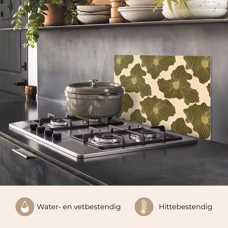 Spatscherm keuken - Modern - Abstract - Groen — 7