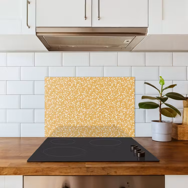 Spatscherm keuken - Takjes - Patroon - Oker — 6