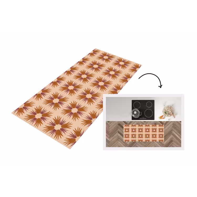 Keukenloper - Ornament - Patroon - Oker — 1
