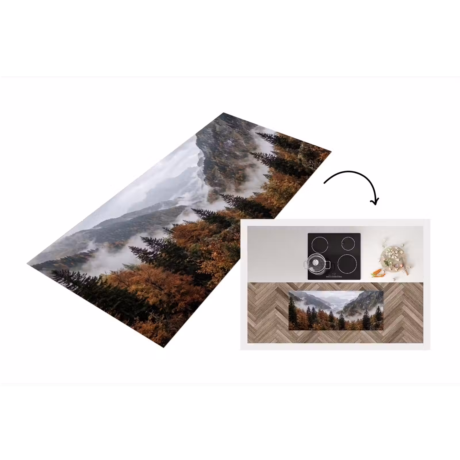 Keukenloper - Bergen - Vallei - Mist - Herfst - Natuur — 1