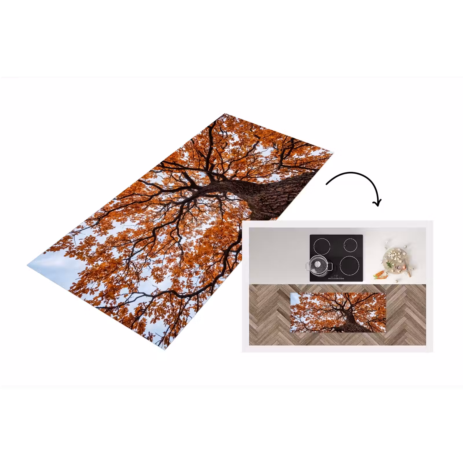 Keukenloper - Boom - Bladerdak - Herfst - Oranje - Sfeervol — 1