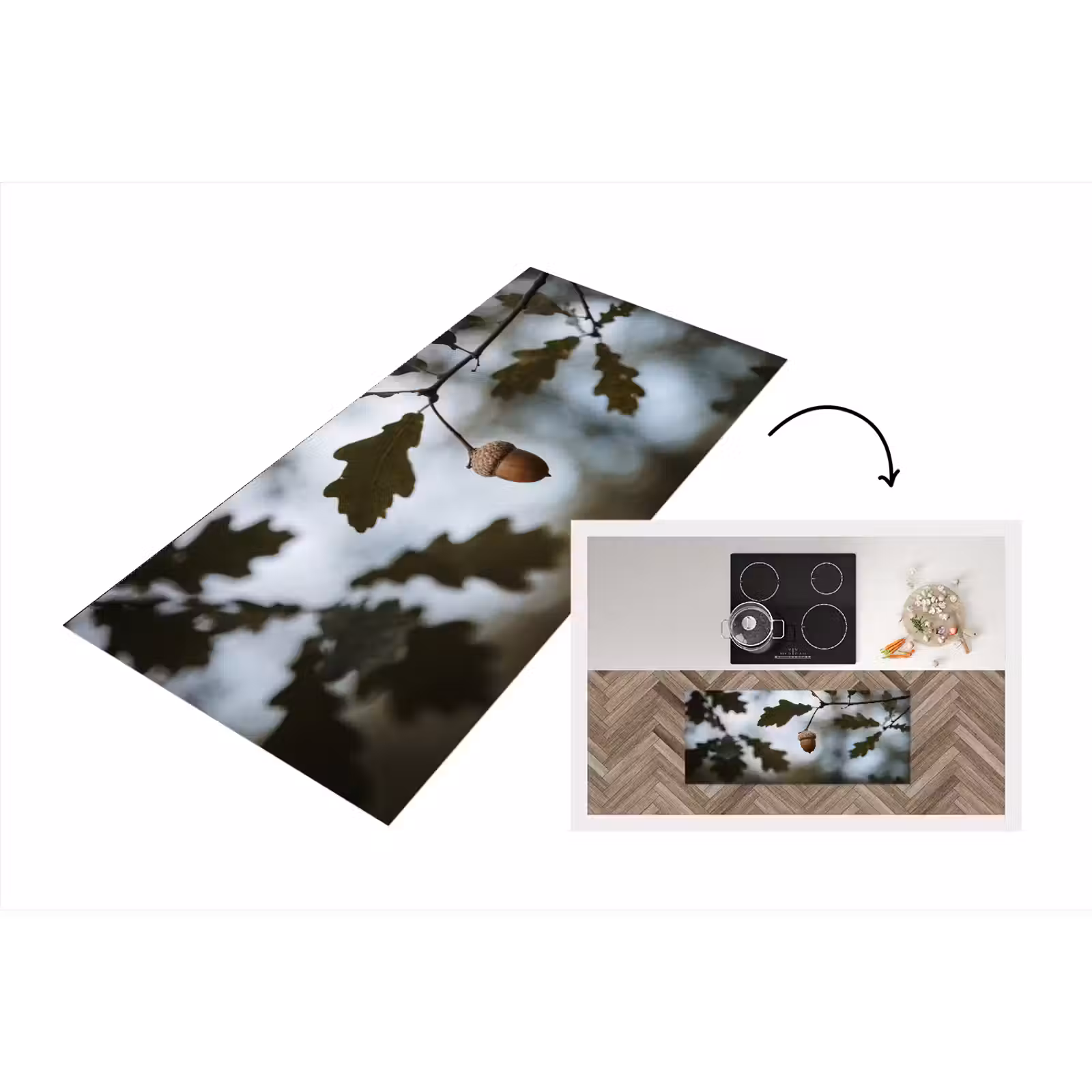 Keukenloper - Eikel - Eikenblad - Bos - Herfst - Natuur — 1