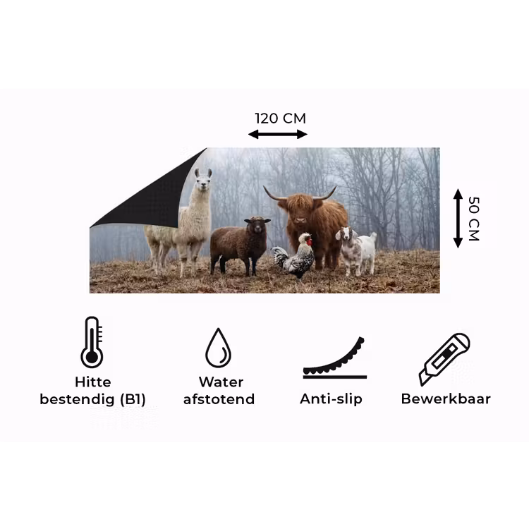 Keukenloper - Boerderijdieren - Groep - Mist - Natuur - Rustiek — 5