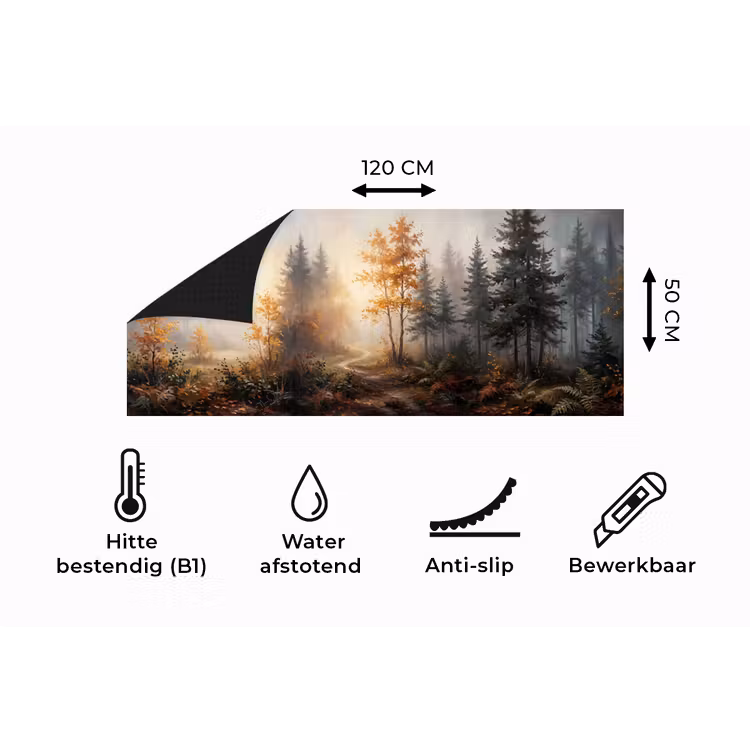 Keukenloper - Bospad - Herfstbladeren - Natuur - Schilderachtig - Oranje — 5