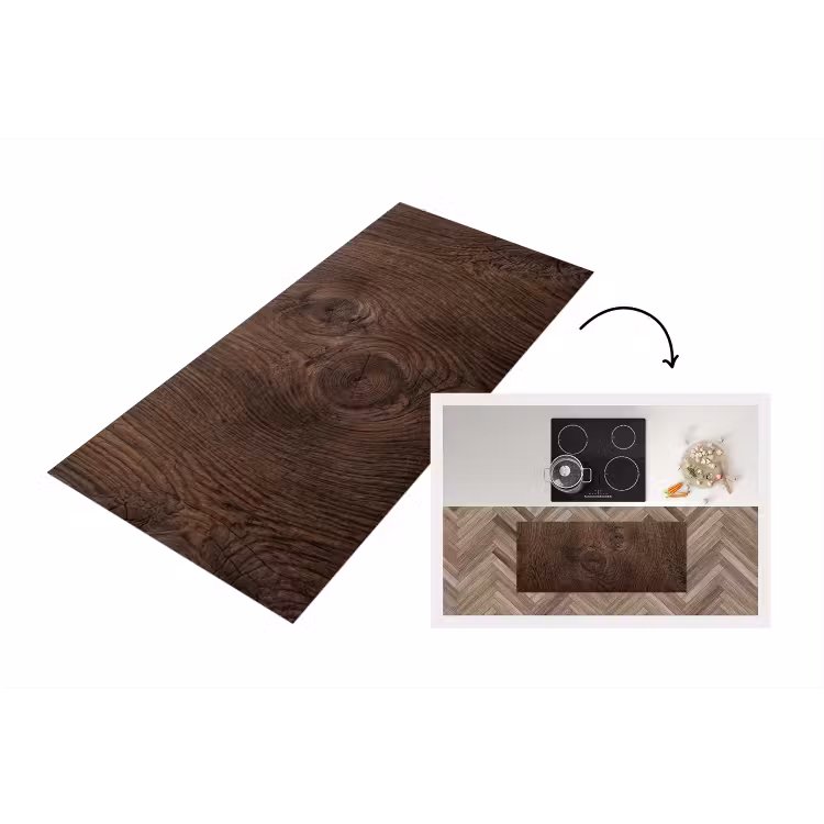 Keukenloper - Houtnerf - Textuur - Patroon - Bruin - Rustiek — 1