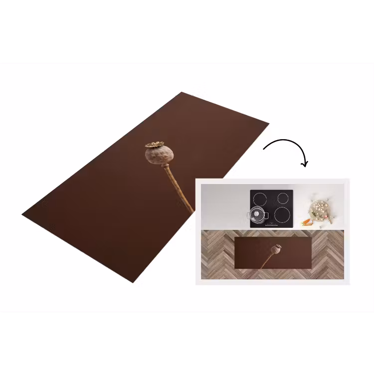 Keukenloper - Papaverbol - Droogbloem - Bruin - Minimalistisch — 1