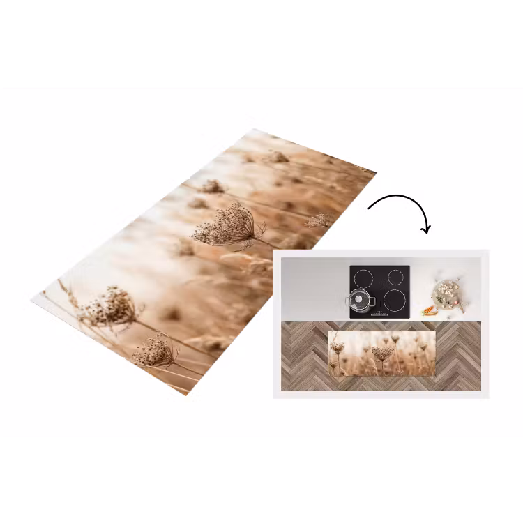 Keukenloper - Schermbloem - Droogbloem - Winter - Beige - Minimalistisch — 1