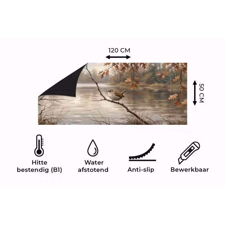 Keukenloper - Winterkoninkje - Tak - Rivier - Natuur - Sfeervol — 5
