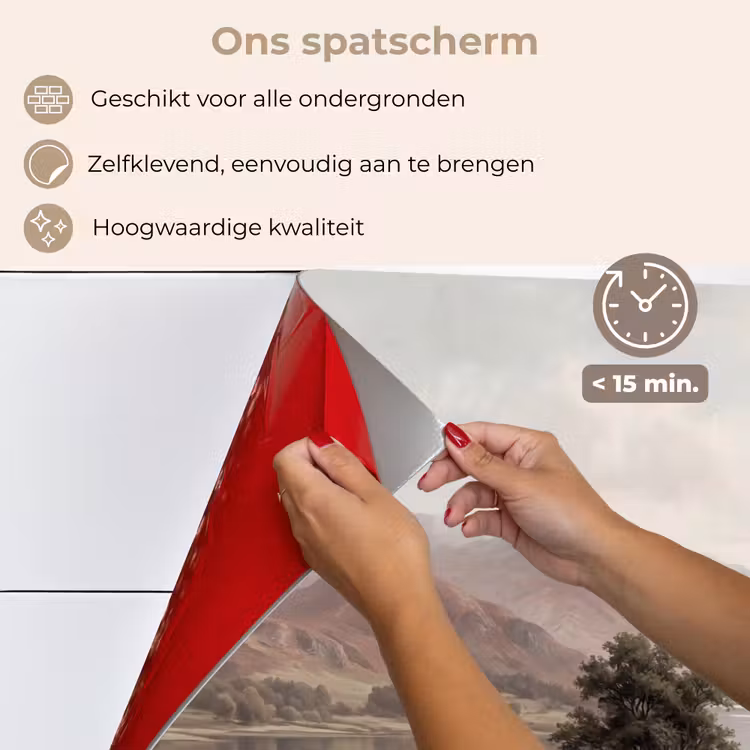 Spatscherm keuken - Berglandschap - Meer - Bergen - Vallei - Klassiek — 4