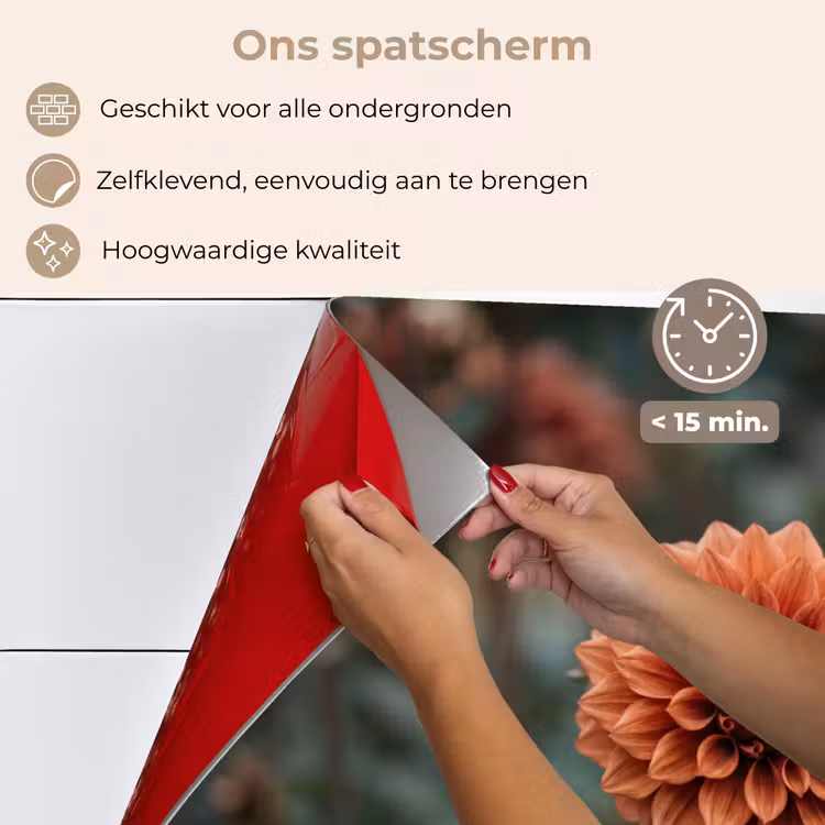 Spatscherm keuken - Dahlia - Bloem - Natuur - Sfeervol — 4