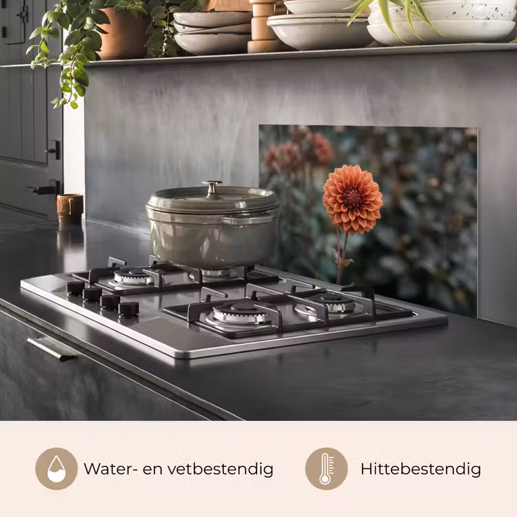Spatscherm keuken - Dahlia - Bloem - Natuur - Sfeervol — 7