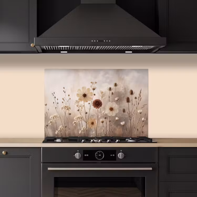 Spatscherm keuken - Wilde bloemen - Botanisch - Vintage - Natuur - Rustiek — 2