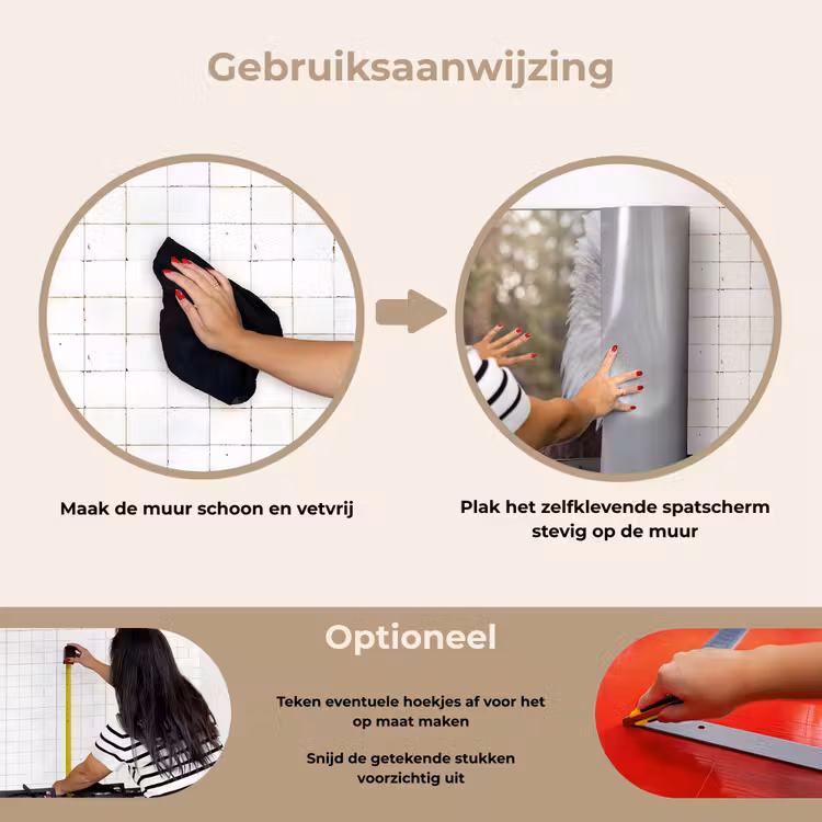 Spatscherm keuken - Amerikaans - Zeearend - Portret - Geel — 8