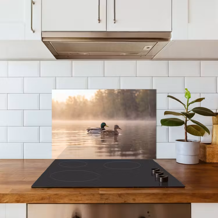 Spatscherm keuken - Eenden - Water - Mist - Natuur — 6