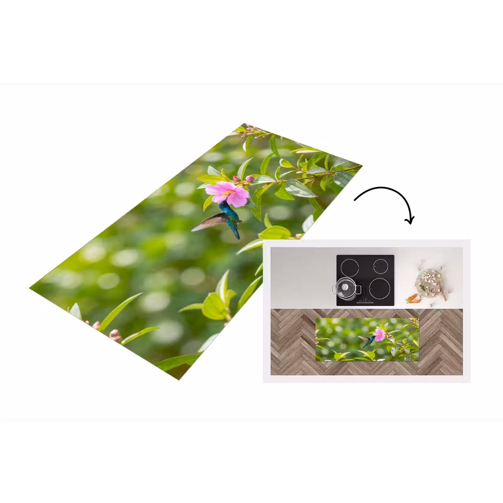 Keukenloper - Kolibrie - Bloem - Natuur - Groen — 1
