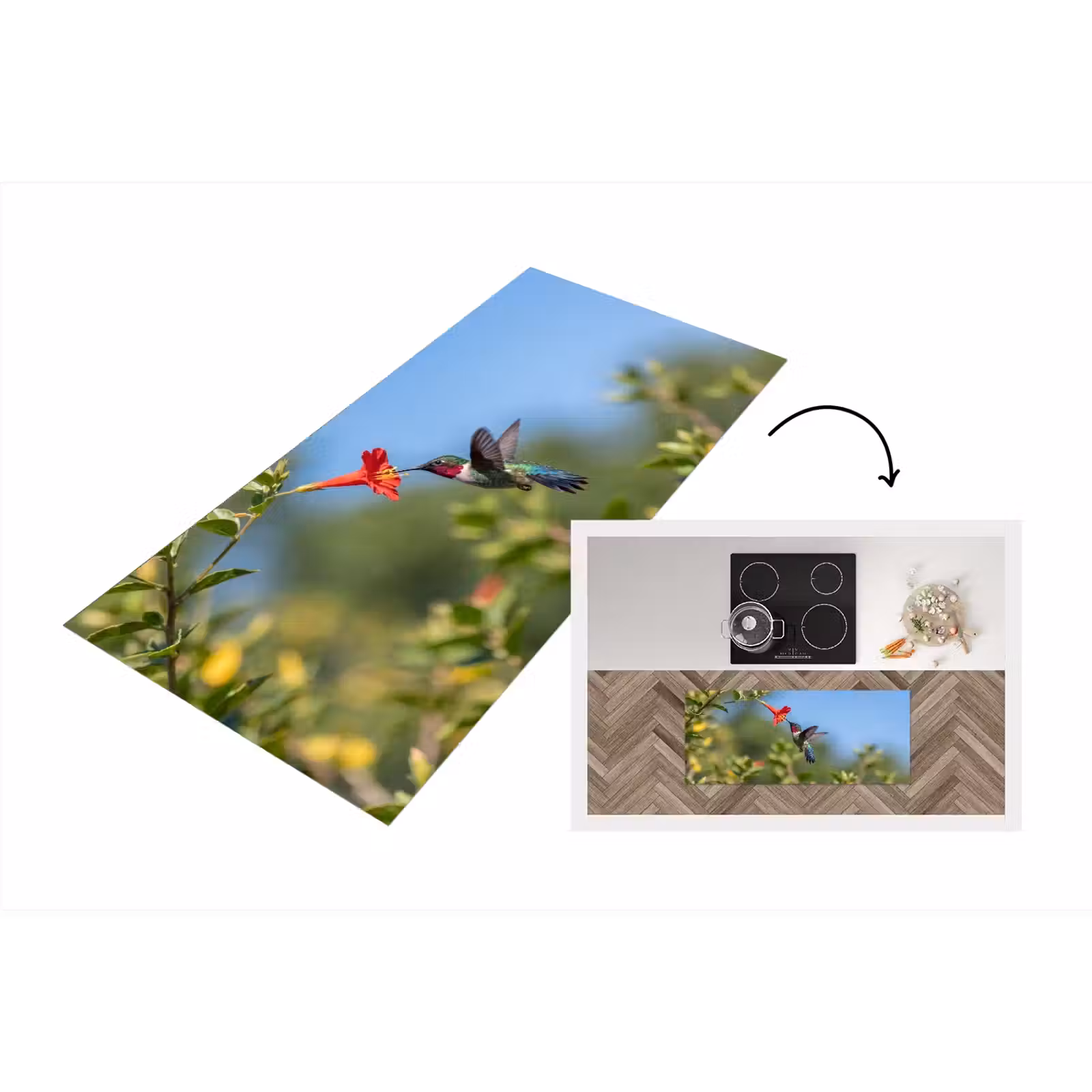 Keukenloper - Kolibrie - Bloem - Natuur - Groen — 1