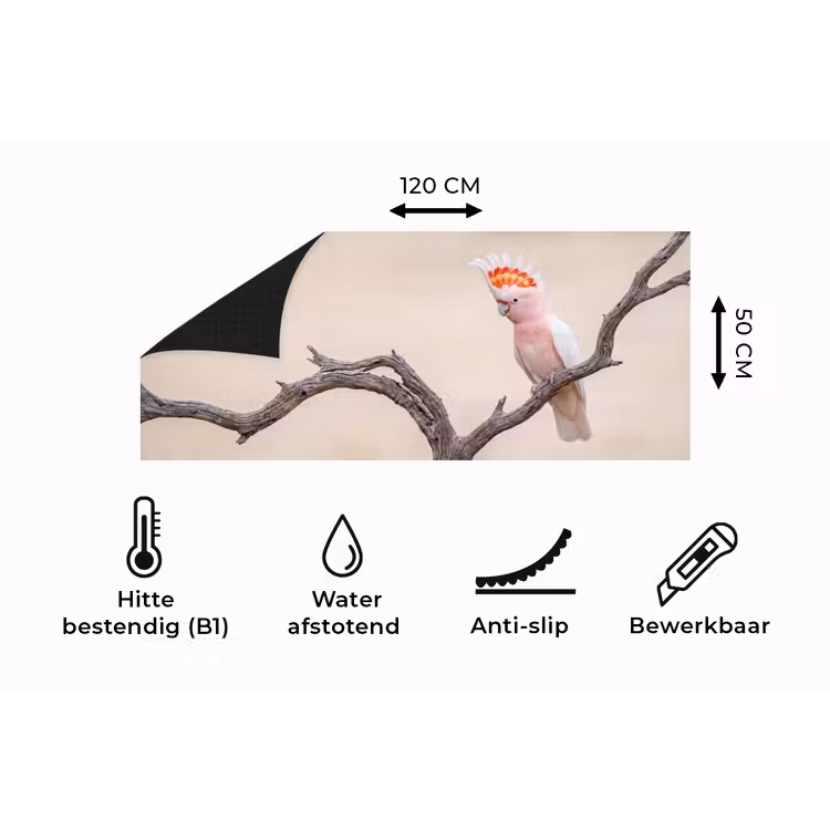 Keukenloper - Papagaai - Tak - Roze — 5