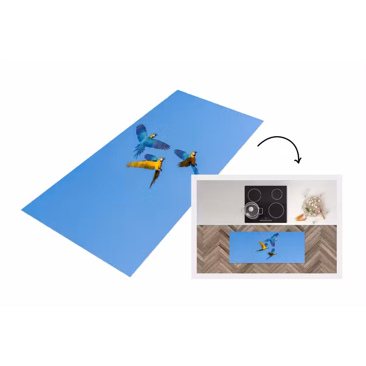 Keukenloper - Papagaai - Vliegen - Blauw - Geel — 1