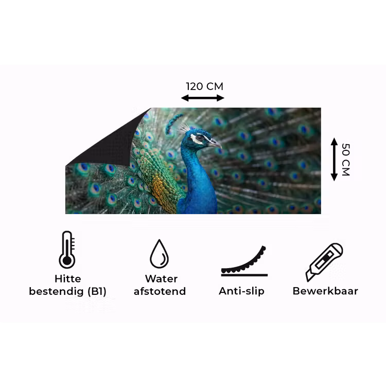 Keukenloper - Pauw - Veren - Blauw — 5