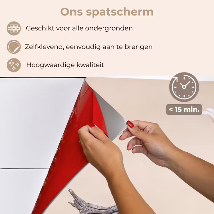 Spatscherm keuken - Papagaai - Tak - Roze — 4
