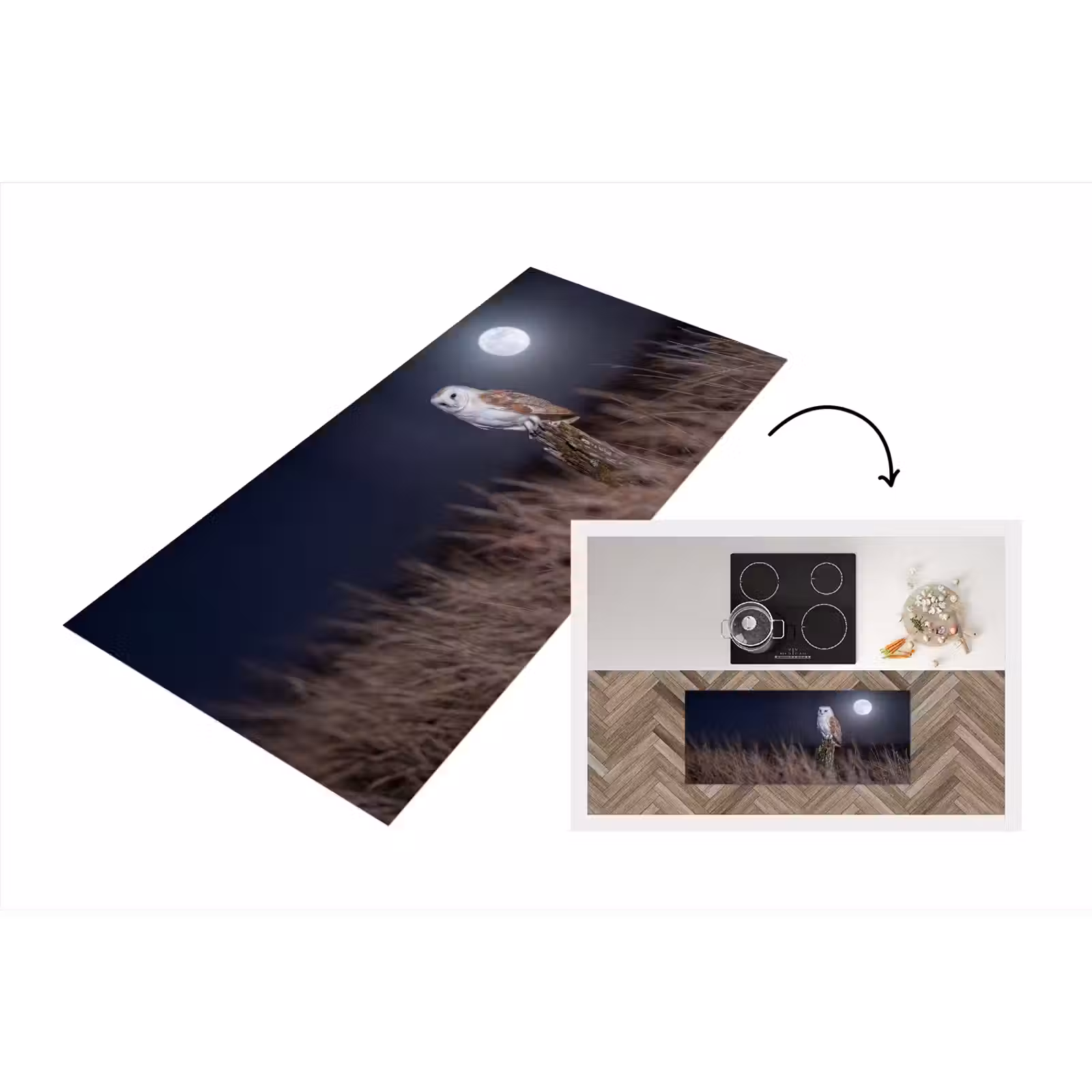 Keukenloper - Kerkuil - Maan - Nacht — 1