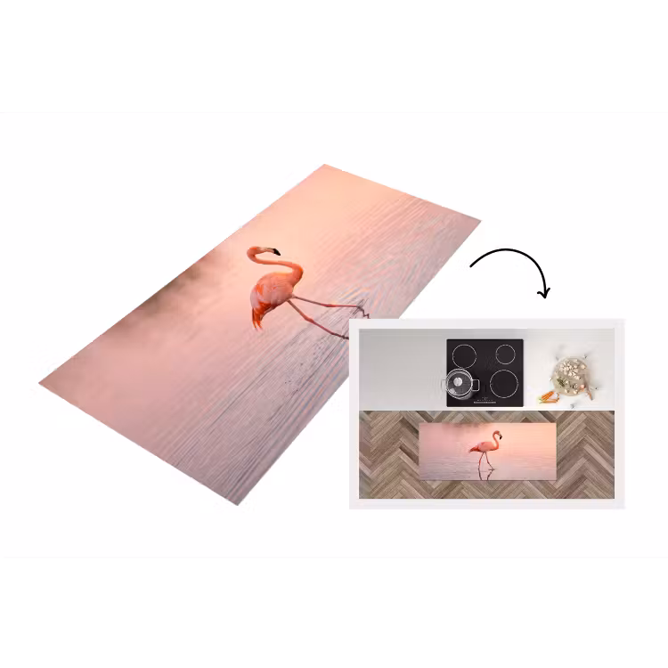 Keukenloper - Flamingo - Water - Roze — 1