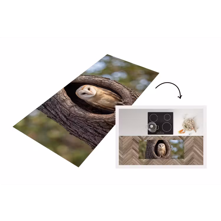 Keukenloper - Kerkuil - Boom - Natuur - Bruin — 1