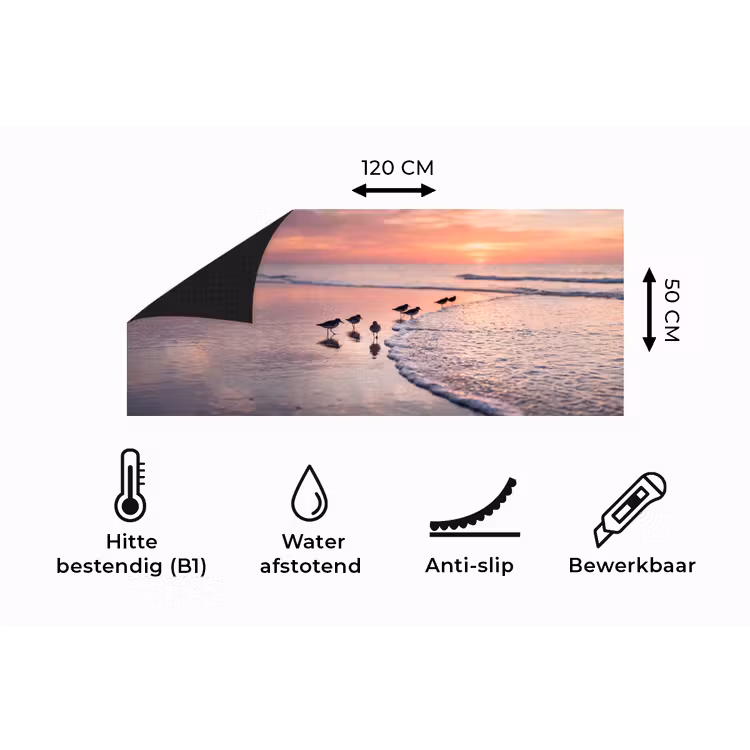 Keukenloper - Meeuwen - Strand - Zee - Roze — 5