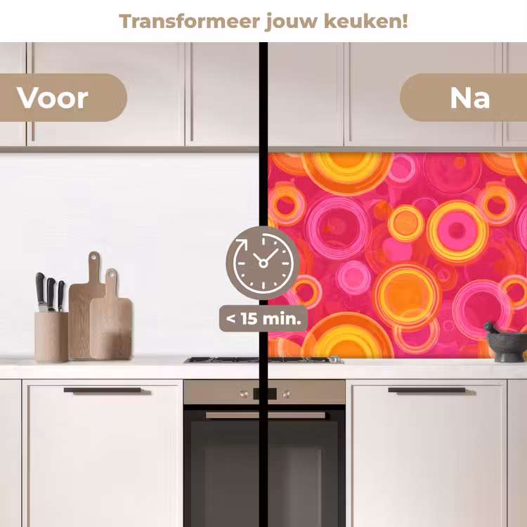 Keuken achterwand - Cirkels - Design - Kleurrijk — 2