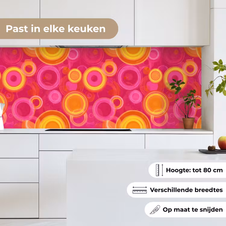Keuken achterwand - Cirkels - Design - Kleurrijk — 4