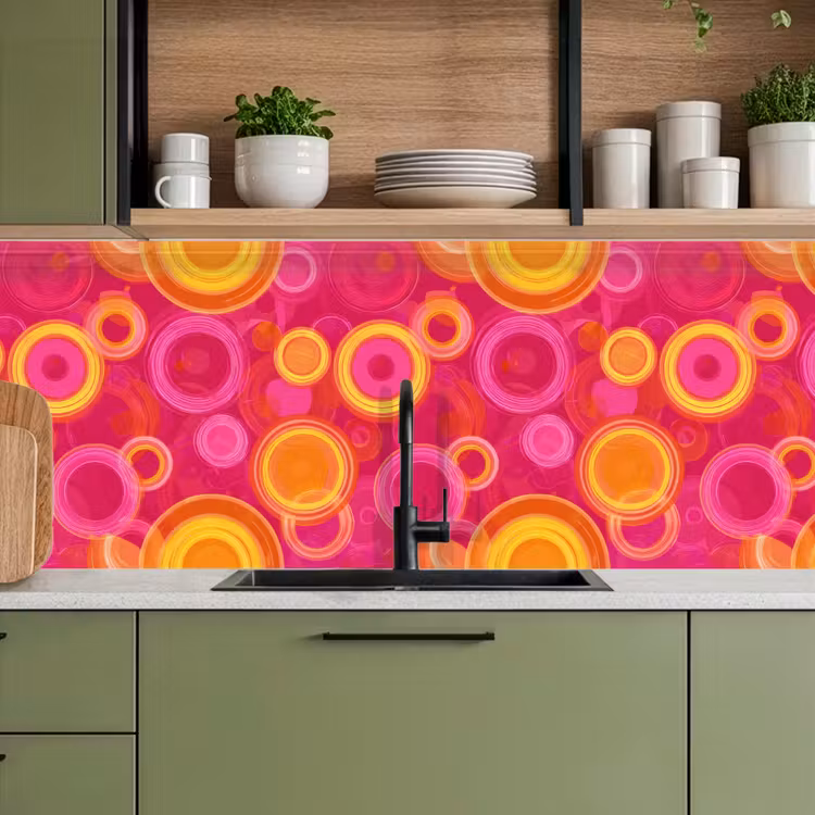 Keuken achterwand - Cirkels - Design - Kleurrijk — 5