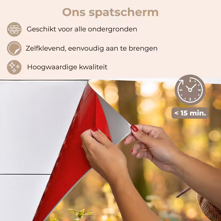 Spatscherm keuken - Houtsnip - Bos - Bladeren - Herfst - Gecamoufleerd — 4